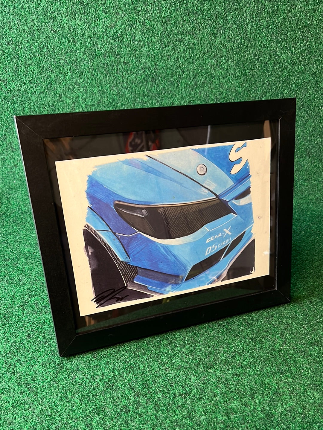 UNDERDOGZ - SPOON Sports Honda Civic FD2 Hand Drawn, Watercolor Painted & Signed Digital Print