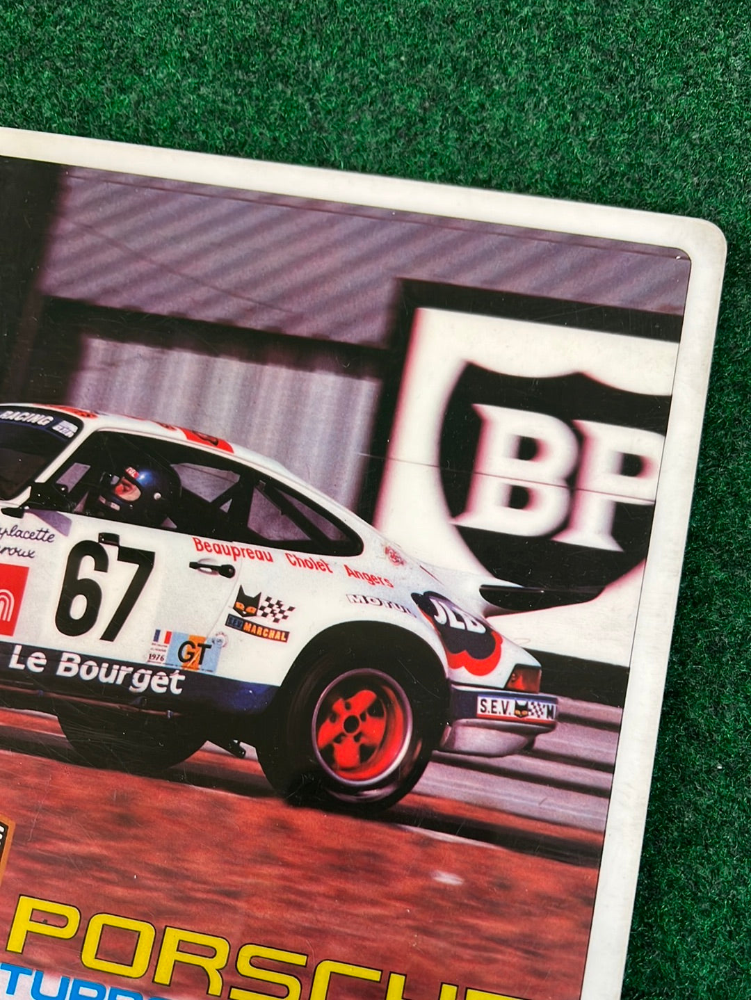 Porsche 930 Turbo “Super Car” Vintage Plastic Sign