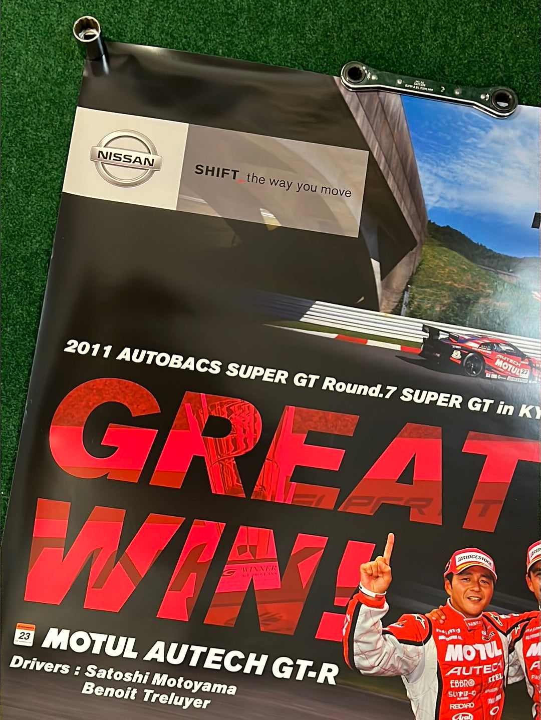 NISSAN Super GT 2011 Round 7 Motul Autech R35 GTR Winner Poster