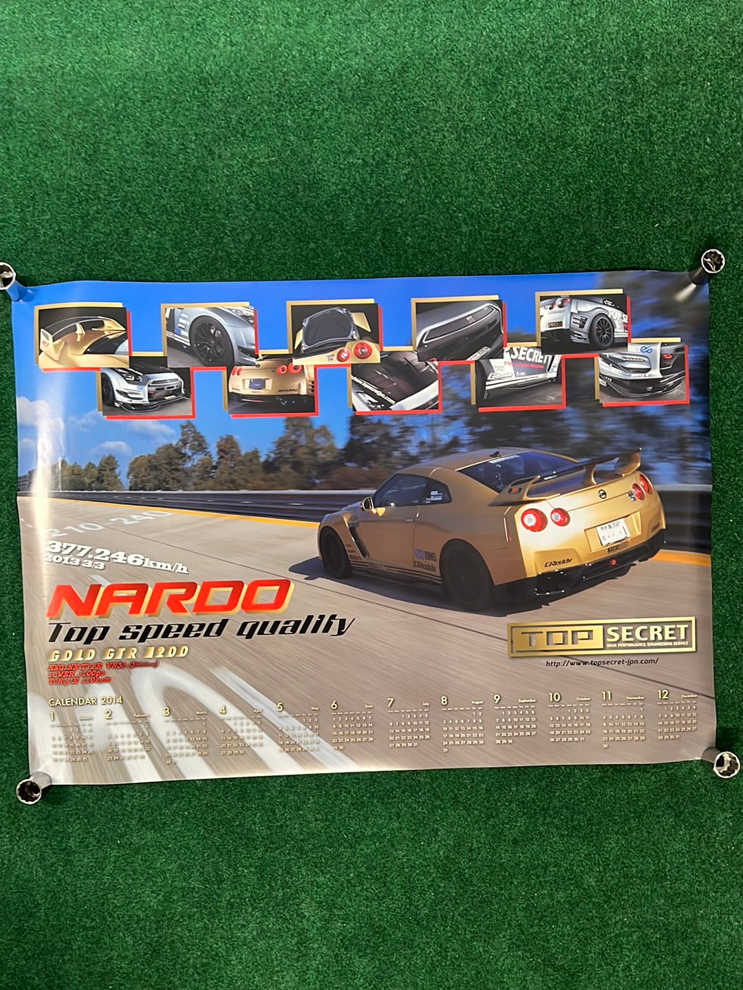 Nissan R35 GT-R Top Secret Double-sided Poster