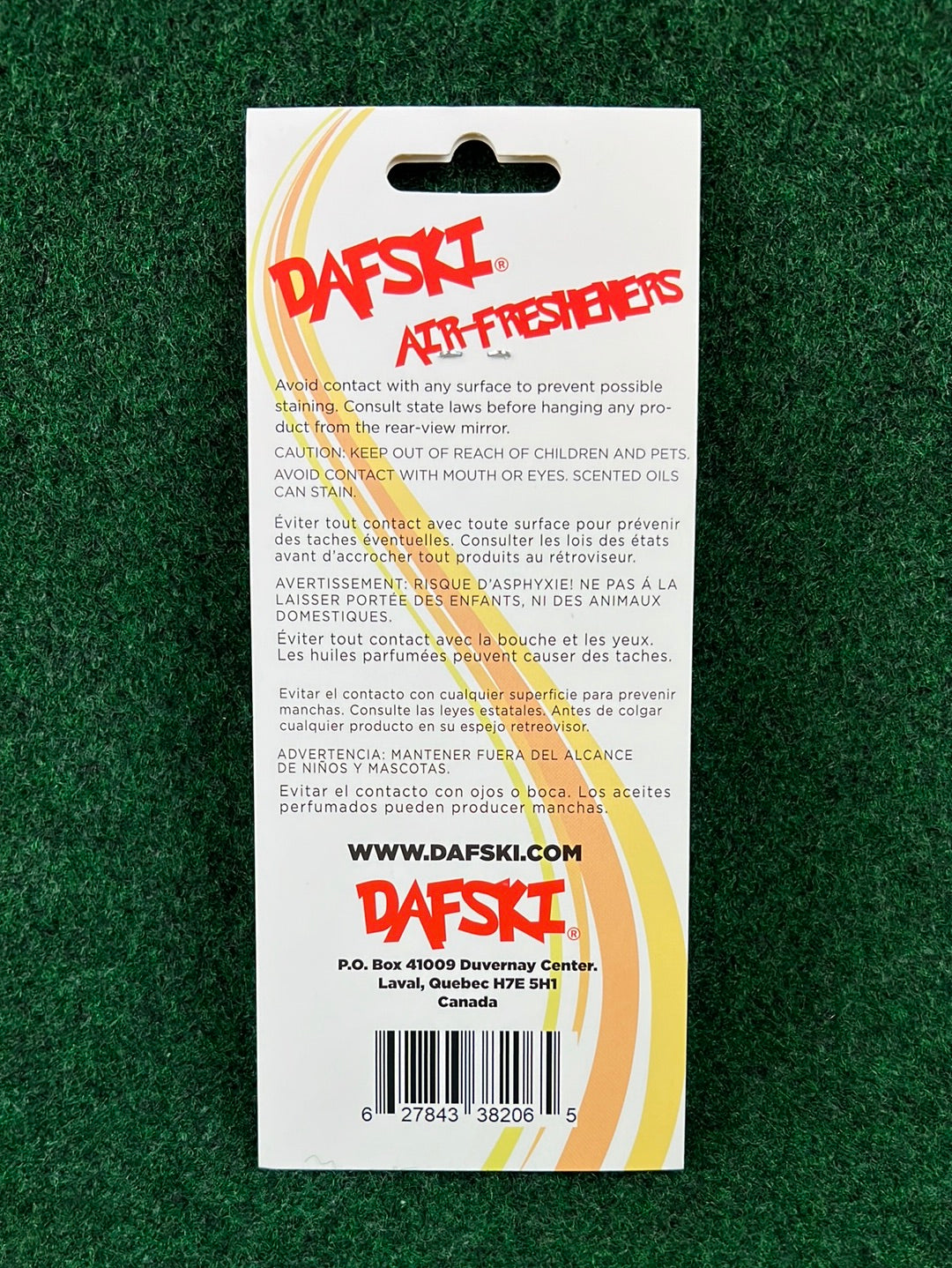 DAFSKI -  Smiley Hanging Air Freshener