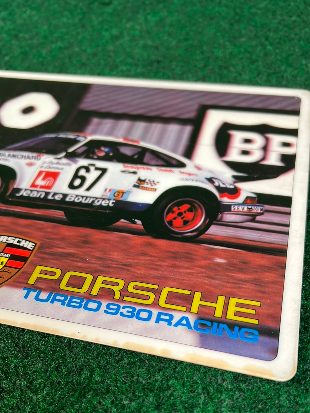 Porsche 930 Turbo “Super Car” Vintage Plastic Sign