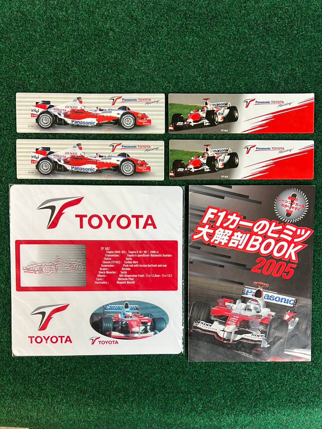 Toyota - Formula 1 Racing Sticker & Brochure Set