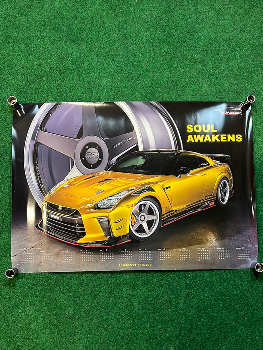Top Secret - 2022 Nissan R35 GTR Dual Sided Calendar Poster