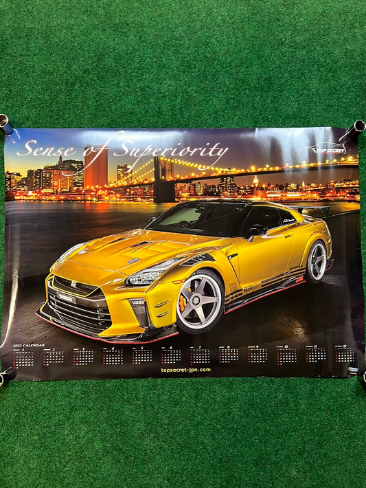 Top Secret - 2022 Nissan R35 GTR Dual Sided Calendar Poster