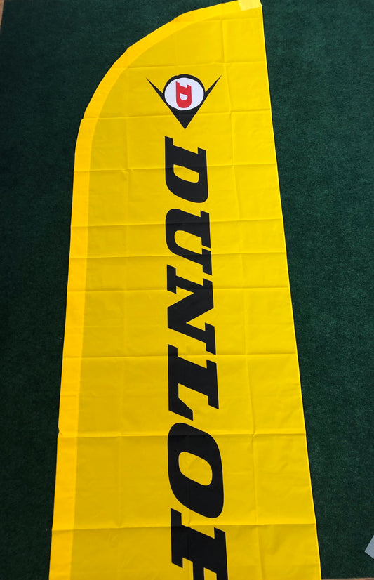 DUNLOP Large 103” Feather Nobori Style Banner