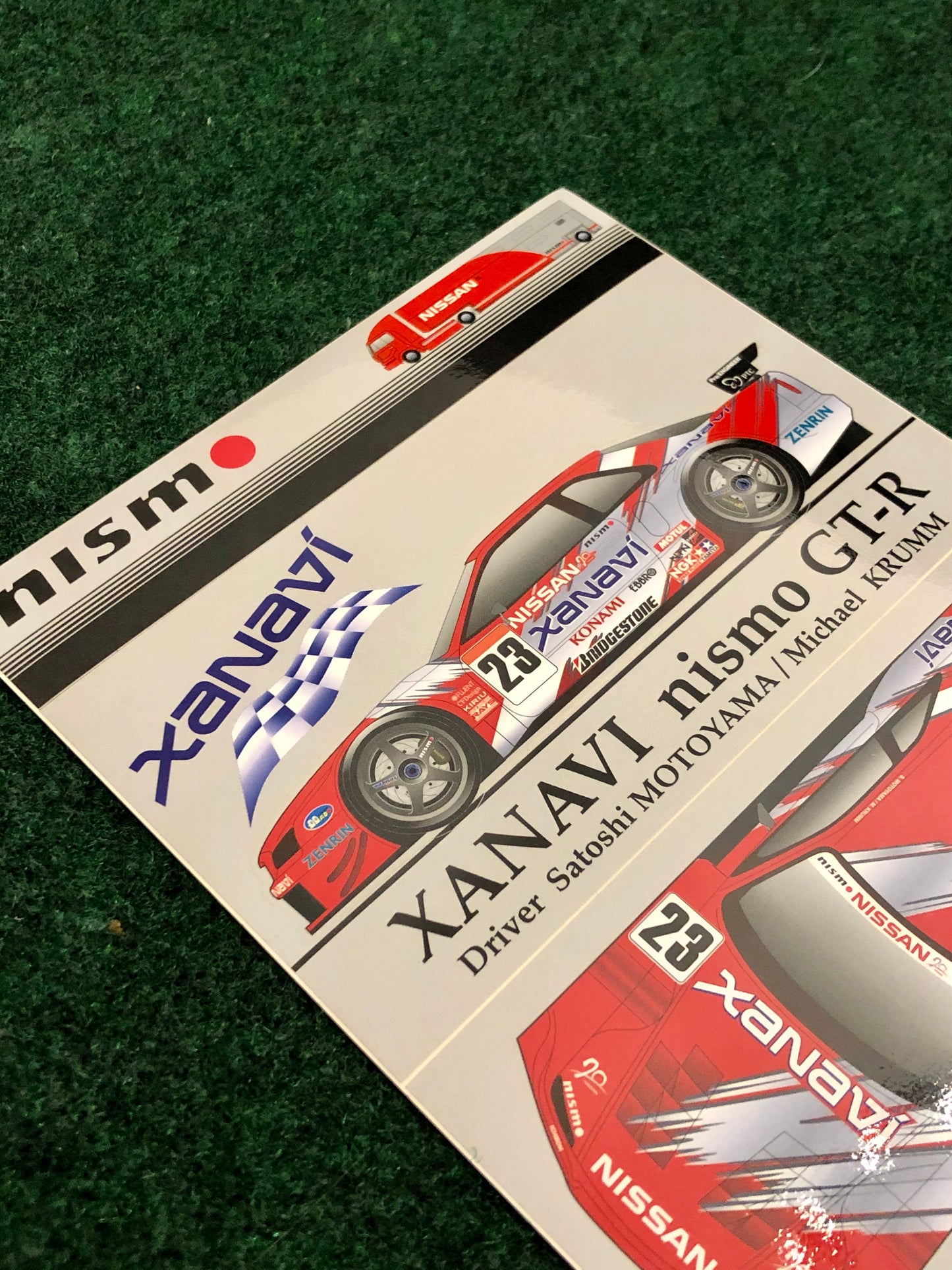 Nismo JGTC  Nissan Skyline R34 GTR Xanavi Sticker Sheet