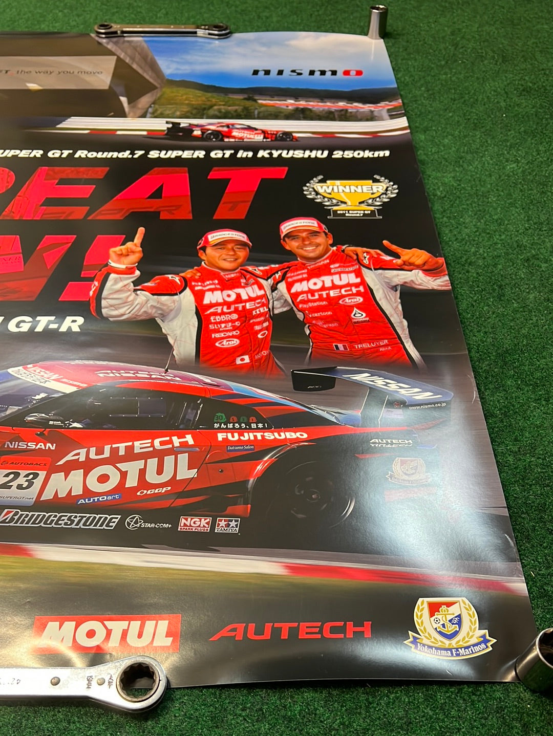 NISSAN Super GT 2011 Round 7 Motul Autech R35 GTR Winner Poster
