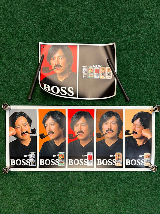 Suntory BOSS Coffee Etsushi Toyokawa - Vending Sign
