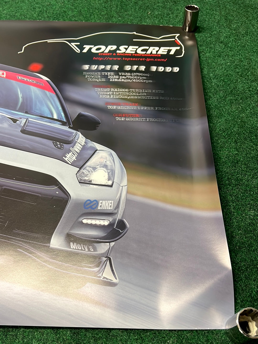 Nissan R35 GT-R Top Secret Double-sided Poster